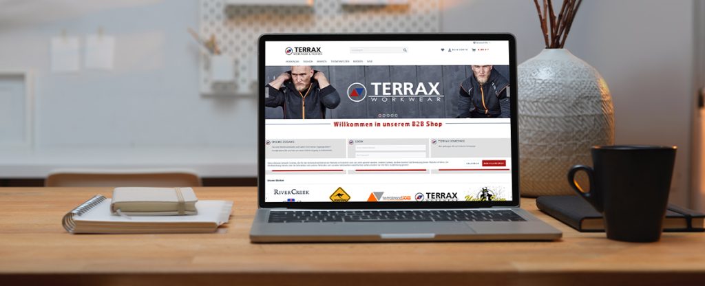 GEDAK realisiert Shopware B2B Shop für Terrax dem Fashion Großhändler für Arbeitsbekleidung